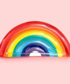 Inflatable rainbow Floating Bed