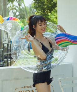 Glitter Transparent Unicorn Swimming Ring - 獨角獸水泡 - Image 3