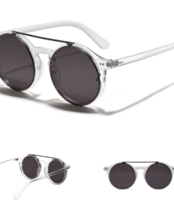 Transparent Round Sunglasses - Image 3