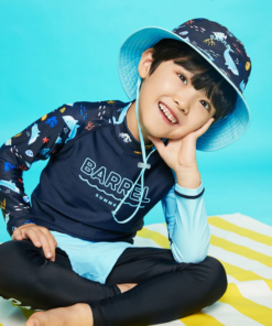 Barrel Kids Summer Rashguard-DEEP NAVY