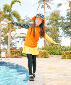 Barrel Kids Summer Rashguard-ORANGE