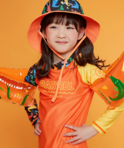 Barrel Kids Summer Rashguard-ORANGE