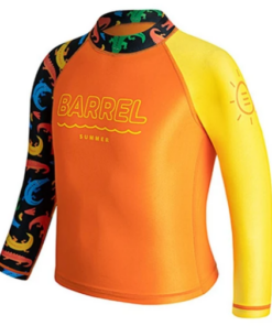 Barrel Kids Summer Rashguard-ORANGE