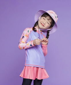 Barrel Kids Summer Rashguard-PALE PURPLE