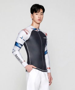 Barrel Mens Kua Pattern Zip-Up Rashguard-DARK GREY Hong Kong