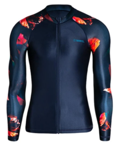 Barrel Mens Kua Pattern Zip-Up Rashguard-DEEP NAVY Hong Kong