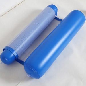 Blue Inflatable pool floating cushion mat -彩色充氣浮墊