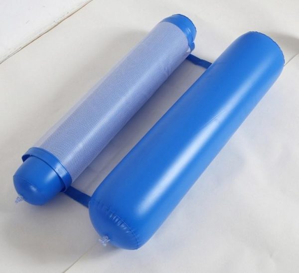 Blue Inflatable pool floating cushion mat -彩色充氣浮墊