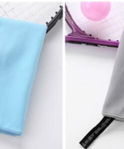 Blue & Grey Microfiber Quick Dry Towel