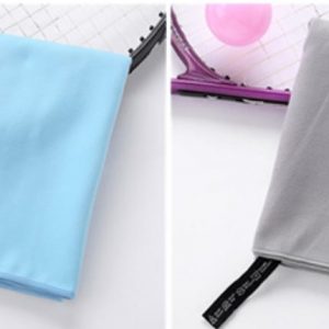 Blue & Grey Microfiber Quick Dry Towel