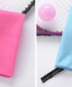 Blue & Pink Microfiber Quick Dry Towel