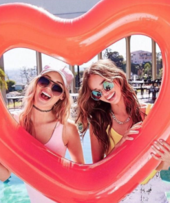 Inflatable Heart Float Swim Ring - Image 2