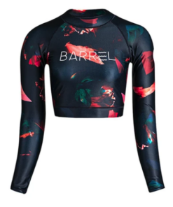 Womens Basic Crop Rashguard hk