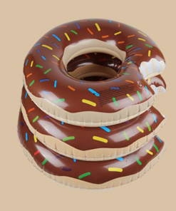 Giant Chocolate Donut Float Ring - 冬甩水泡 - Image 2