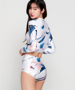 Barrel Womens Basic Crop Rashguard-Haze hk