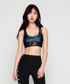 Barrel Womens Big Logo Pattern Bra Top-ORE