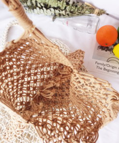 Fashionable Beach Handbag Mesh Net/Straw Tote Bag