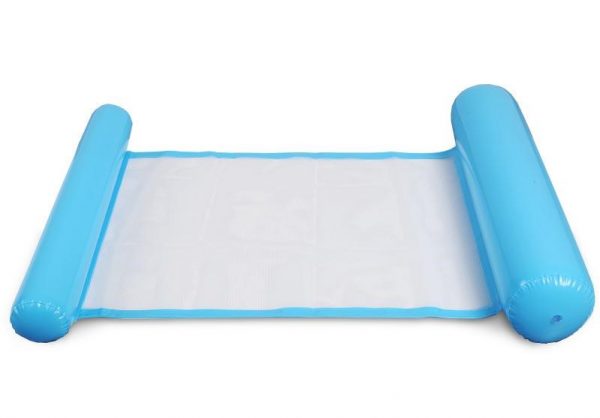 light blue Inflatable pool floating cushion mat -彩色充氣浮墊