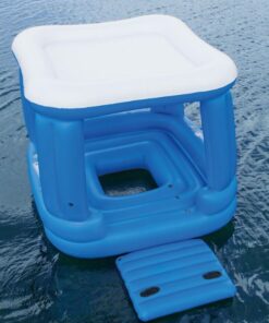Bestway Inflatable Floating House Lounge 4-6 People Floating Bed