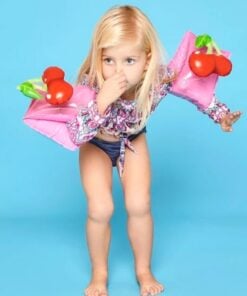 Baby Kids Arm Circle cherry Arm Band Float Children Safe Swimming Ring