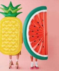 Giant Inflatable Watermelon and pineapple Pool Floatie