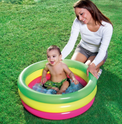 intex paddling pool rainbow