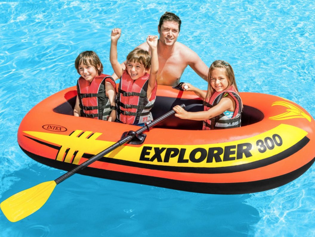 2.11m INTEX Explorer 300 Inflatable Boat Set - 3 person - 探險者 充氣船套裝(橡皮艇) - Image 2