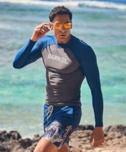 Barrel Mens Basic Sun Rashguard - DARK GREY 男士防曬泳衣