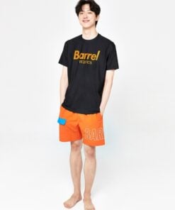 Barrel Mens Peak Short Sleeve Rashguard - BLACK 男士防曬泳衣