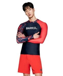 Barrel Mens Odd Rashguard - TOMATO 男士防曬泳衣